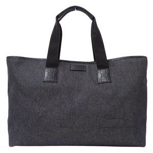 Gucci Women's Denim Tote Bag, Guccissima, Black, 289626, Large Capacity